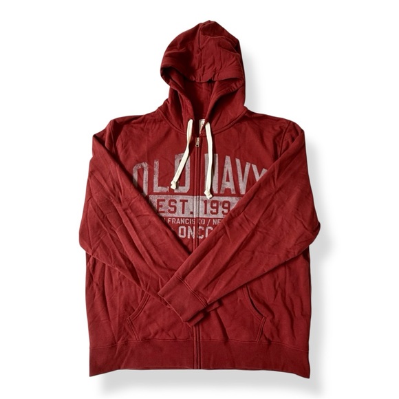 Old Navy Other - Old Navy Red Zip-Up Hoodie NWOT